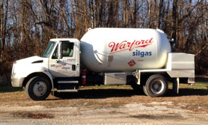 Brown County Indiana propane service truck